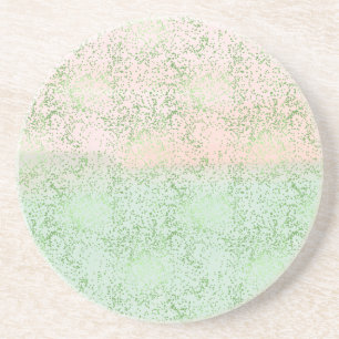 Posavasos Puntos de confeti de color de agua rosa de Rubor M