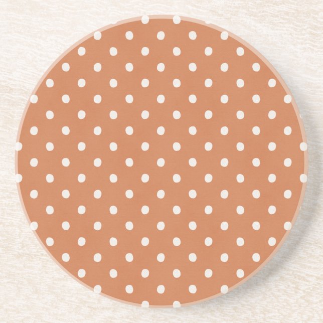 Posavasos Puntos de Crema de Naranja (Frente)