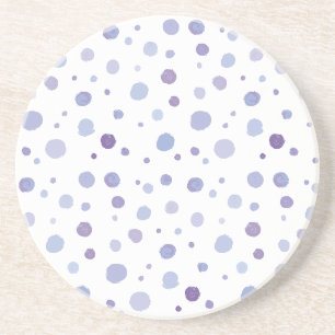 Posavasos puntos de lunares pintados a mano