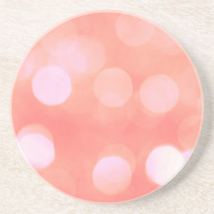 Posavasos Puntos de luz rosada abstracta de bokek, diseño fe