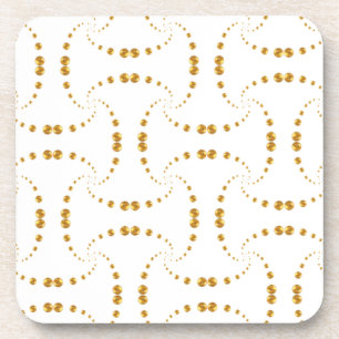 Posavasos Puntos de oro elegantes