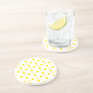 Posavasos Puntos de Polka Amarillo, Patrón De Punto De Polka