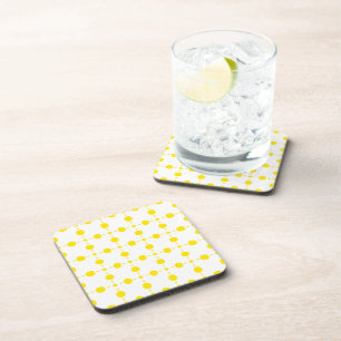 Posavasos Puntos de Polka Amarillo, Patrón De Punto De Polka