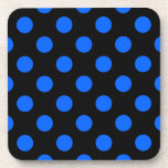Posavasos Puntos de polka azul y negro<br><div class="desc">Puntos de polka azul y negro</div>