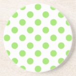 Posavasos Puntos de polka blanco y limón<br><div class="desc">Puntos de polka blanco y limón</div>