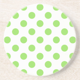 Posavasos Puntos de polka blanco y limón