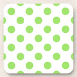 Posavasos Puntos de polka blanco y limón<br><div class="desc">Puntos de polka blanco y limón</div>