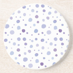 Posavasos puntos de polka pintados a mano