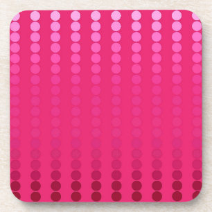 Posavasos Puntos de satén - tonos fucsia rosados