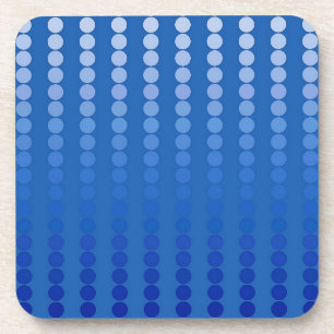 Posavasos Puntos satinados - tonos azules de acero