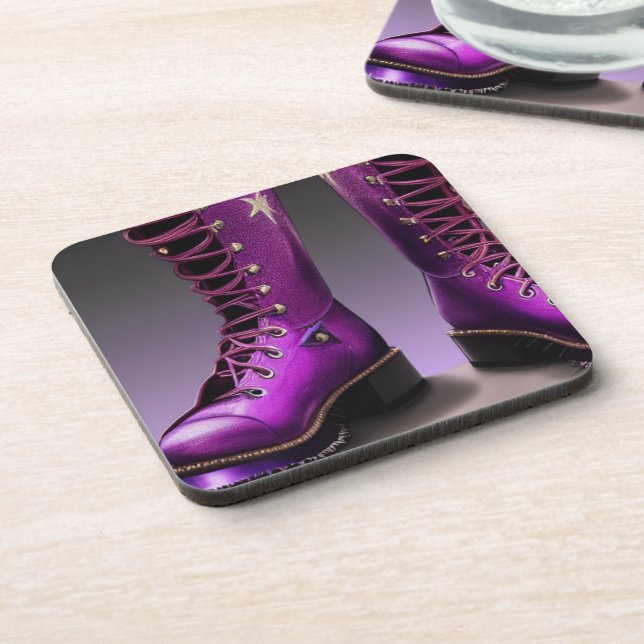Posavasos Purple Boots (Lado Izquierdo)
