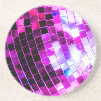 Posavasos Purple Disco Ball