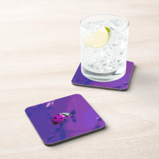 Posavasos Purple Ladybug