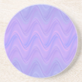 Posavasos Purple Pink Wavy Lines Pattern