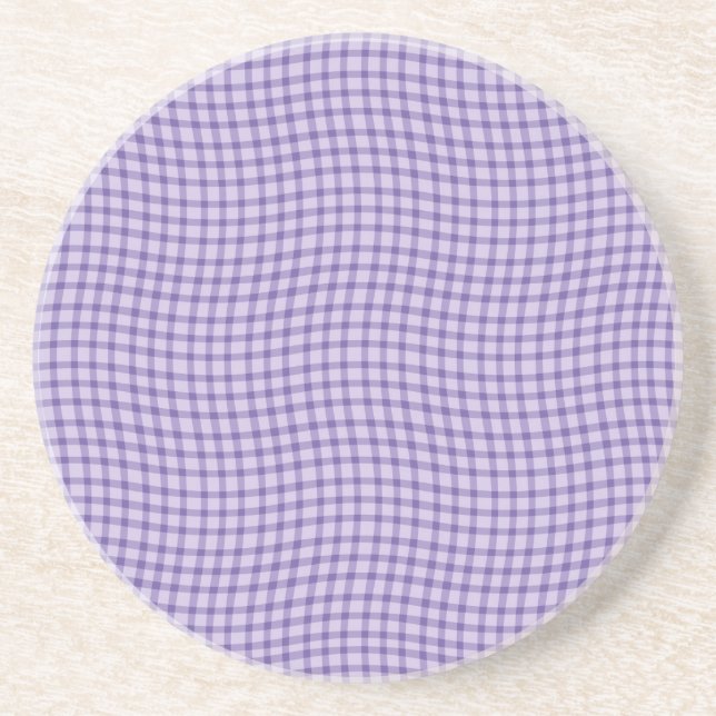 Posavasos Purple Plaid Checker Seamless Pattern (Frente)