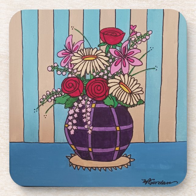 Posavasos Purple Vase (Frente)