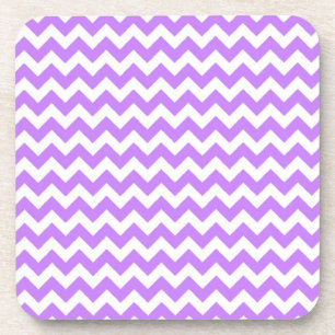 Posavasos Púrpura Chevron y Zig Zag