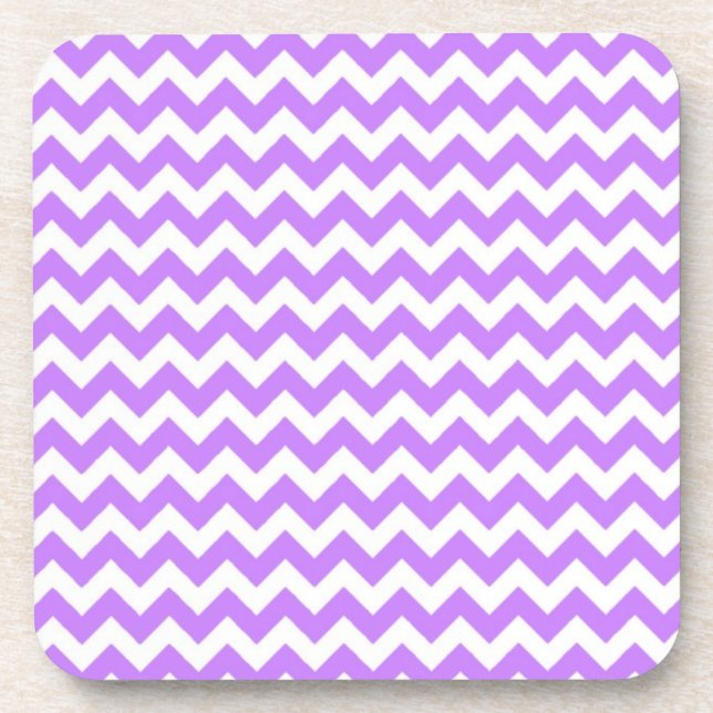 Posavasos Púrpura Chevron y Zig Zag (Frente)