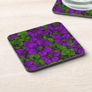 Posavasos Púrpura Clematis