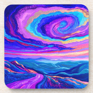 Posavasos Púrpura Swirl