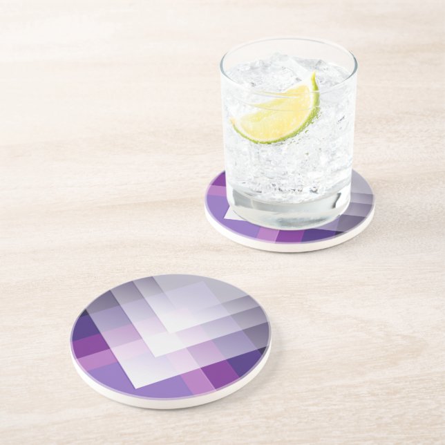 Posavasos Púrpura y blanco (Lado)