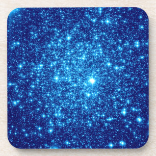Posavasos Purpurina Astral Azul
