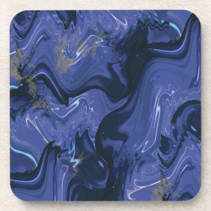 Posavasos Purpurina azul giratorio galaxia Resumen Patrón có