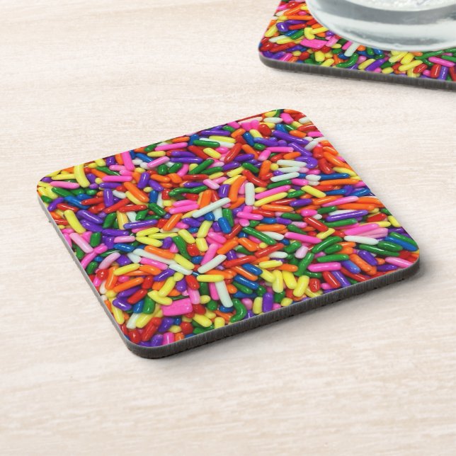 Posavasos Purpurina de Dulce Colorida (Lado Izquierdo)