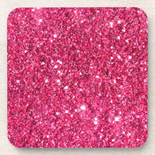 Posavasos Purpurina de las rosas fuertes del encanto