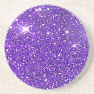 Posavasos Purpurina Glitz de moda Lavender Purple Sparkling
