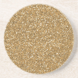 Posavasos Purpurina Gold Glam Faux