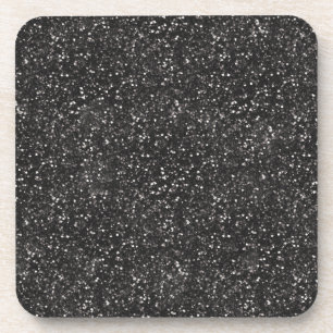 Posavasos Purpurina negro gris gris plateado oscuro