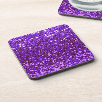 Posavasos Purpurina Purpura Brillo Brillante Chic Femenino