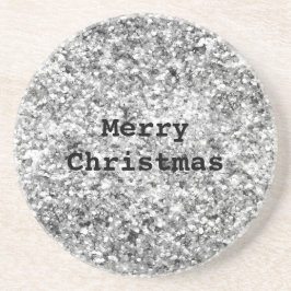 Posavasos Purpurina Silver Sparkle