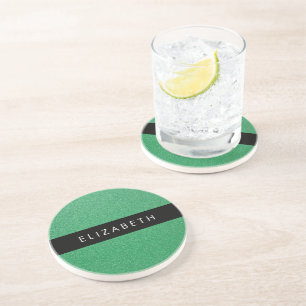 Posavasos Purpurina verde, fondo Purpurina, nombre