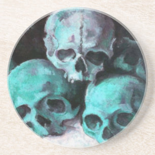 Posavasos Pyramid of Skulls After Cezanne