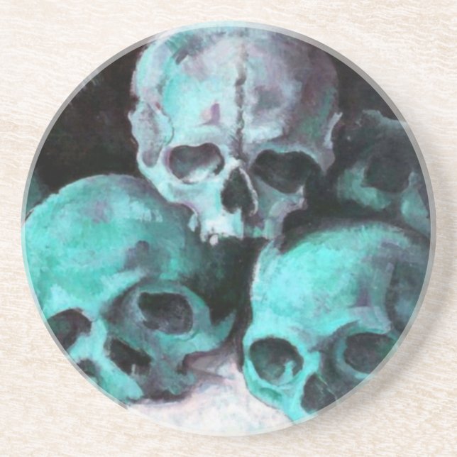 Posavasos Pyramid of Skulls After Cezanne (Frente)