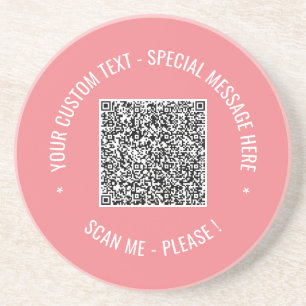 Posavasos QR Código Analizar información Personalizado Color