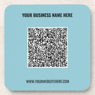 Posavasos QR Nombre de código Sitio Web Profesional Bebida