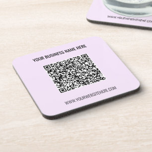 Posavasos QR Nombre de código Sitio Web Semilla promocional