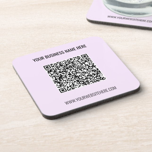 Posavasos QR Nombre de código Sitio Web Semilla promocional  (Lado Izquierdo)