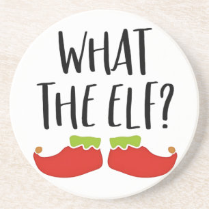 Posavasos Qué graciosos Navidades Elf Santa Claus