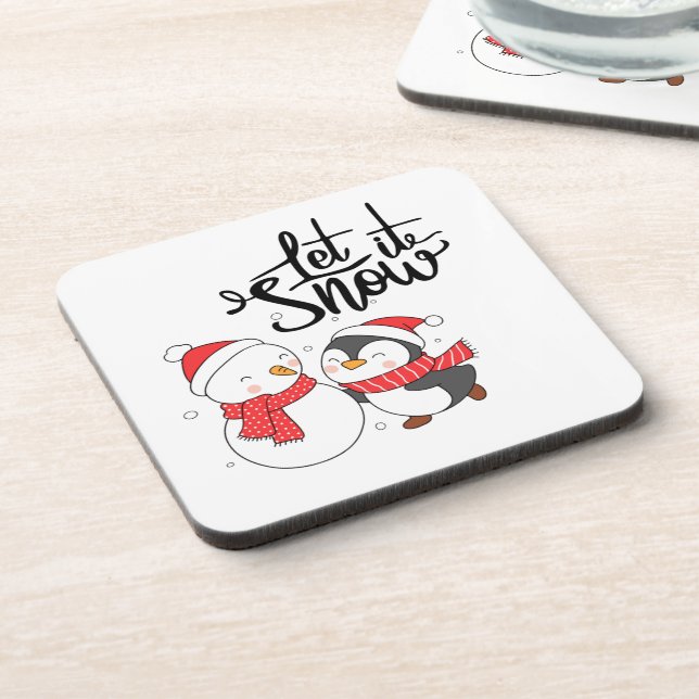 Posavasos Que nieve en un (Lado Izquierdo)