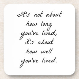 Posavasos ¿Qué tan bien has vivido una montaña de plástico d