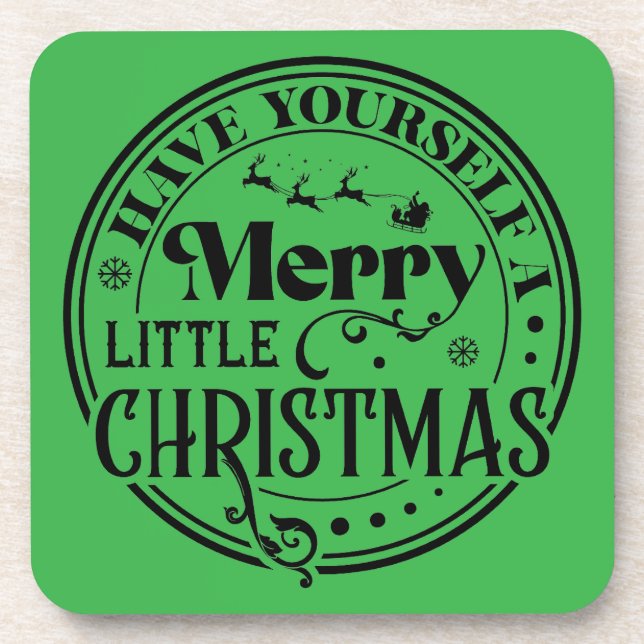 Posavasos Que te tengas unos buenos Navidades (Frente)