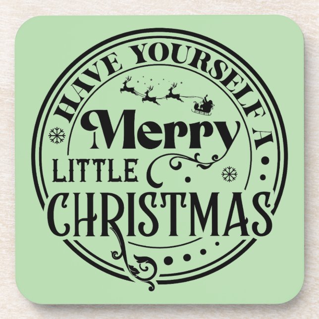 Posavasos Que te tengas unos buenos Navidades (Frente)