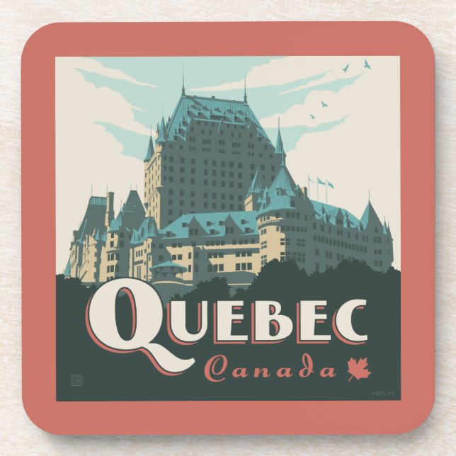 Posavasos Quebec Canadá | Château Frontenac (Frente)