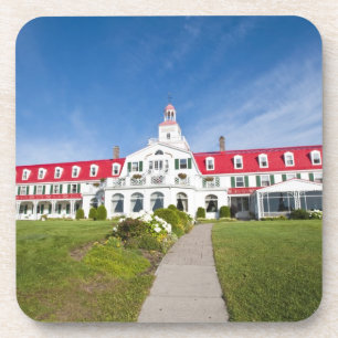 Posavasos Quebec, Canadá. Hotel histórico Tadoussac,