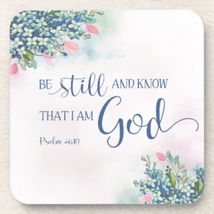 Posavasos Quédate quieto y sé que soy Dios, Ps. 46:10
