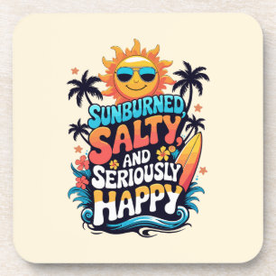 Posavasos Quemado por el Sol Salado y Feliz – Vibraciones Re